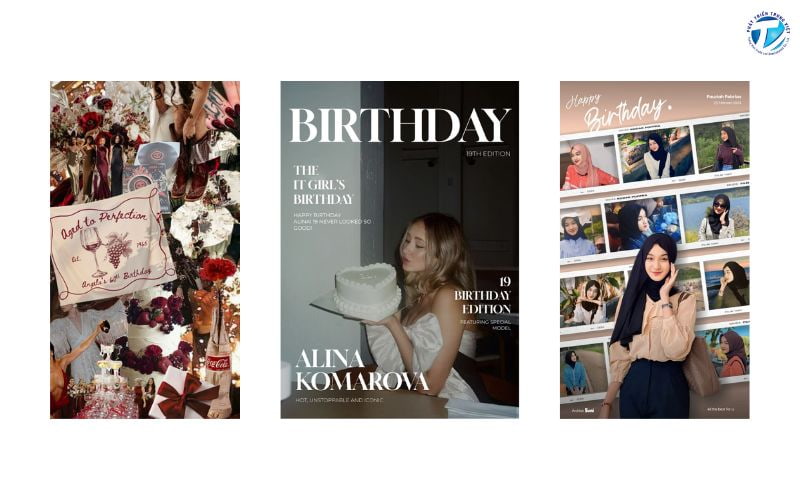 Mẫu banner sinh nhật cho người lớn và bạn bè